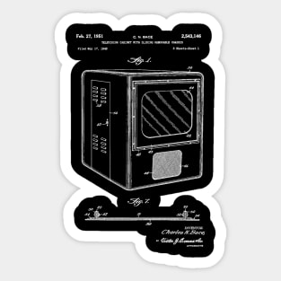 Television Patent 1949 Sticker